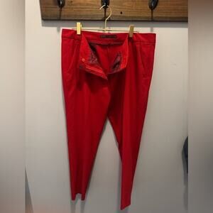 Zara Red Wide Leg Pants